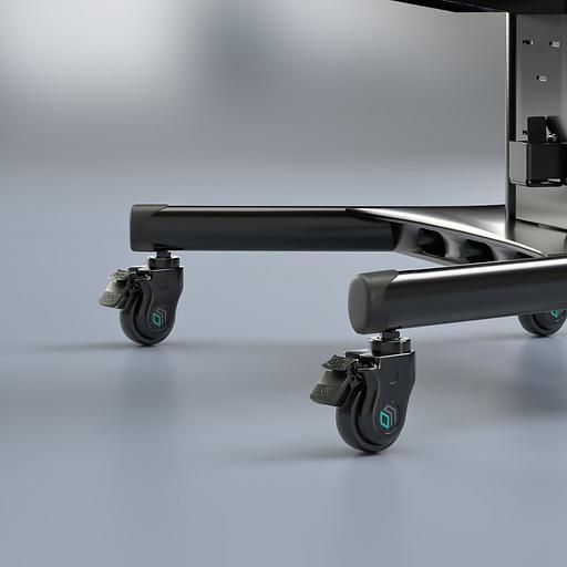 Комплект колёс универсальное Onkron AWL-75B черный напольный мобильный фото 7