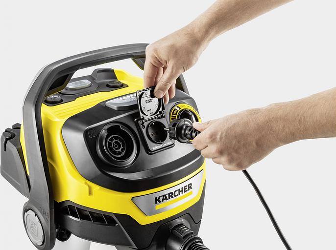 Строительный пылесос Karcher WD 6 P S V-30/6/22/T 1300Вт (уборка: сухая/сбор воды) желтый фото 10