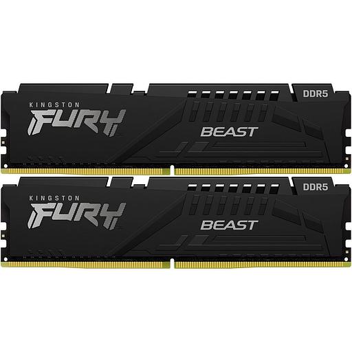 Память DDR5 2x32Gb 5600MHz Kingston KF556C40BBK2-64 Fury Beast RTL PC5-44800 CL40 DIMM 288-pin 1.25В dual rank фото 1