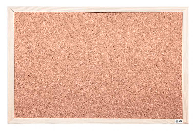 Доска пробковая Cactus CS-CWBD-60X90 пробковая коричневый 60x90см деревянная рама пробка фото 1