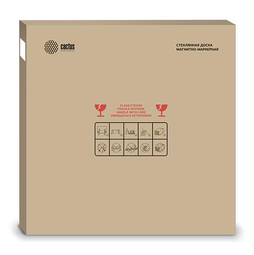 Доска стеклянная Cactus CS-GBD-120x150-WT стеклянная белый 120x150см стекло фото 3