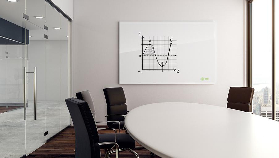 Доска стеклянная Cactus CS-GBD-90x120-UWT стеклянная ультра белый 90x120см стекло фото 2