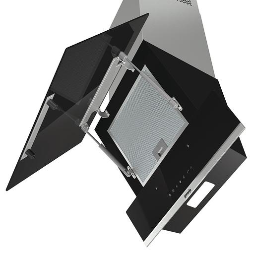 Вытяжка встраиваемая Gorenje WHI649X21P черный управление: сенсорное (1 мотор) фото 6