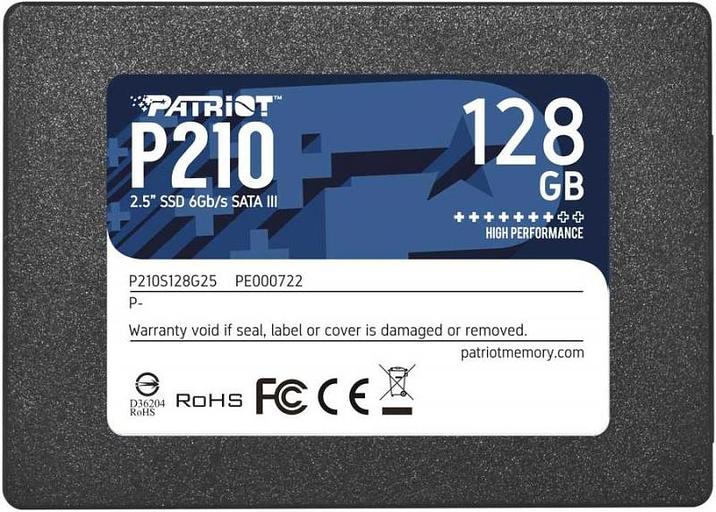 SSD жесткий диск SATA2.5" 128GB P210 P210S128G25 PATRIOT фото 1
