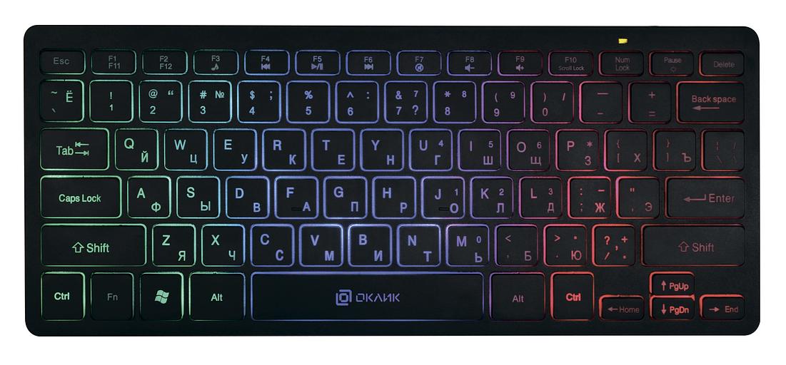 Клавиатура Оклик 300S черный USB фото 1