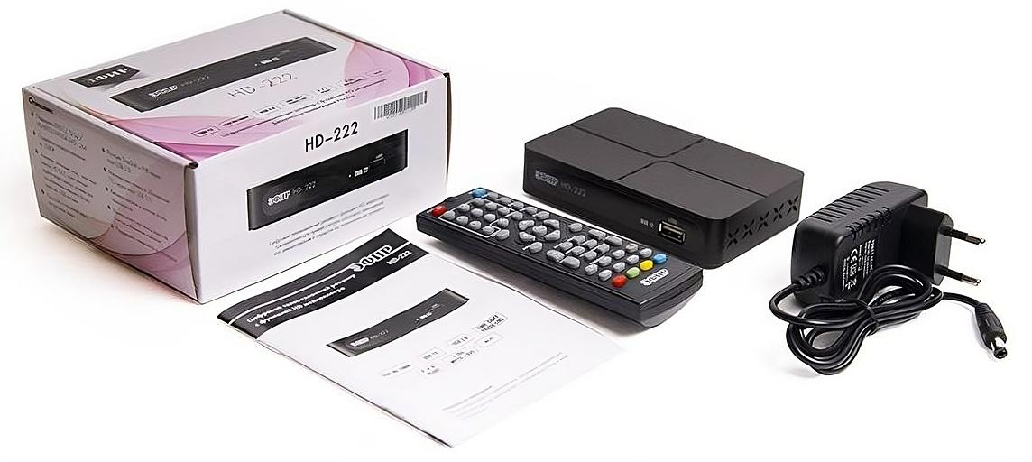 Ресивер DVB-T2 Сигнал Эфир HD-222 черный фото 5