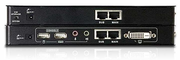 Удлинитель ATEN USB DVI Cat 5 KVM Extender (1024 x 768@60m) (CE600-AT-G) фото 2