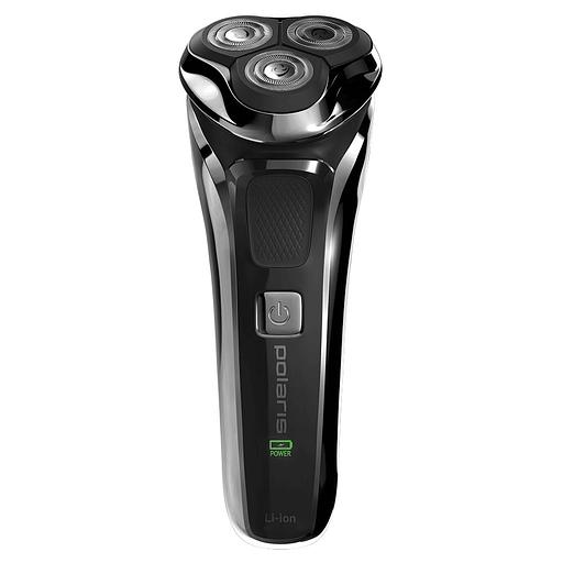 Бритва роторная Polaris PMR 0305R wet&dry PRO 5 blades реж.эл.:3 питан.:аккум. черный фото 1