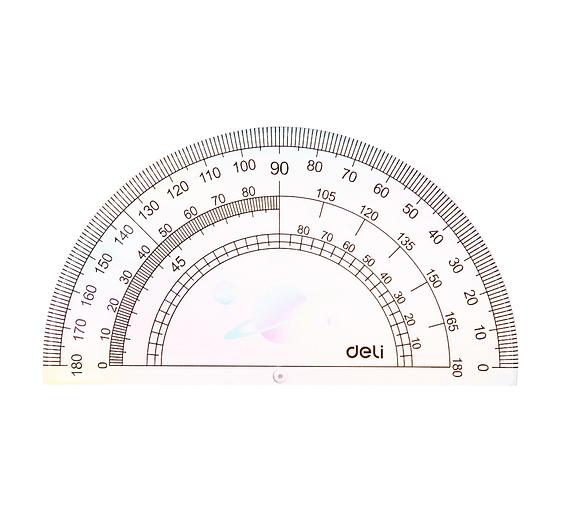 Набор линеек Deli EH652 пластик дл.15см ассорти компл.:лин 15см/2 угольн/трансп пластиковый пакет с европодв. фото 10