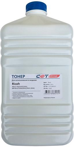 Тонер Cet SD6 CET5289500 черный бутылка 500гр. для принтера RICOH Aficio 550/1075/2051/MP1813/5500/6001/9001 фото 1