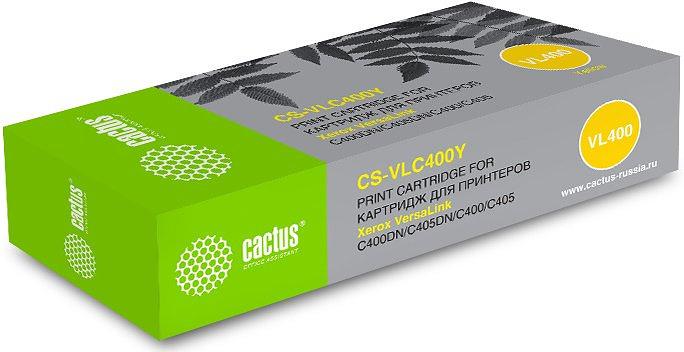Картридж лазерный Cactus CS-VLC400YRU 106R03533 желтый (8000стр.) для Xerox VersaLink C400DN/C405DN/C400/405 фото 1