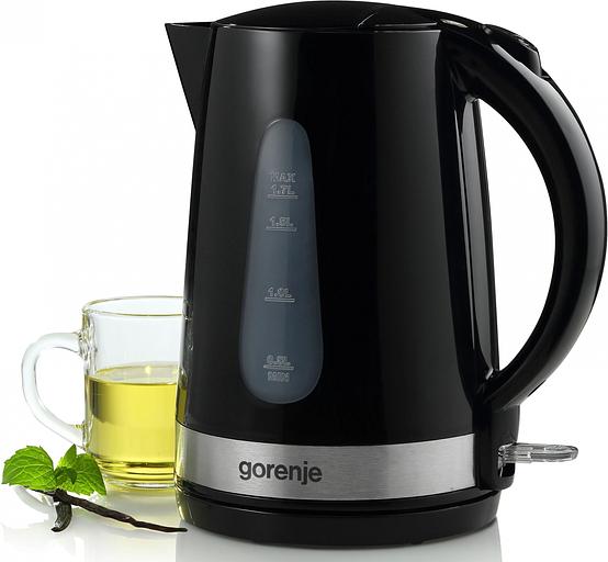 Чайник электрический Gorenje K17BK черный фото 4