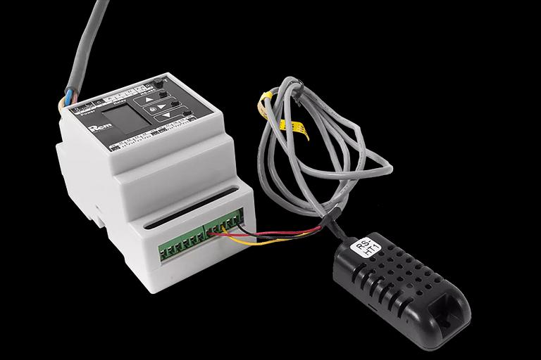 Модуль управления микроклиматом цифровой, для установки на DIN-рейку, питание 230 VAC, с ЖК-дисплеем (R-MC2-DMTH) фото 3