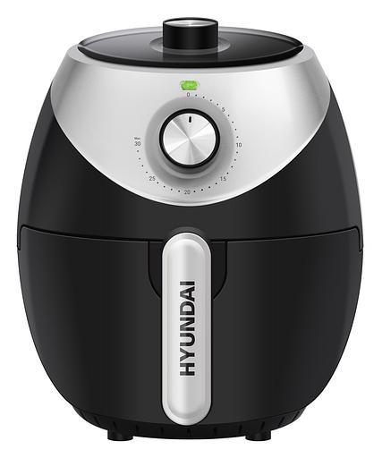 Аэрогриль Hyundai HYF-3456 1500Вт черный/серебристый фото 1