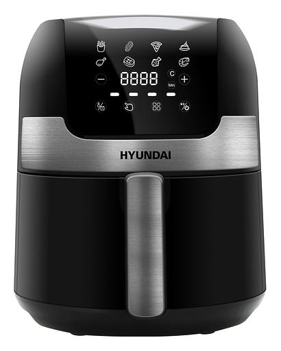 Аэрогриль Hyundai HYF-3555 1500Вт черный/серебристый фото 1