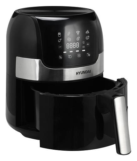 Аэрогриль Hyundai HYF-3555 1500Вт черный/серебристый фото 2