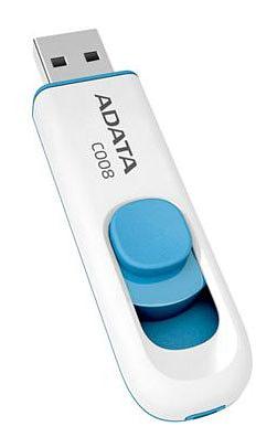 Флеш Диск A-Data 16Gb Classic C008 AC008-16G-RWE USB2.0 белый/синий фото 1