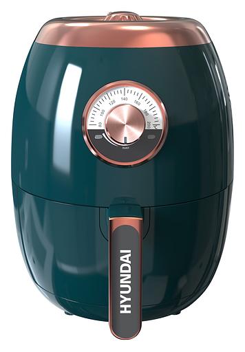 Аэрогриль Hyundai HYF-3553 1350Вт темно-зеленый/золотистый фото 1