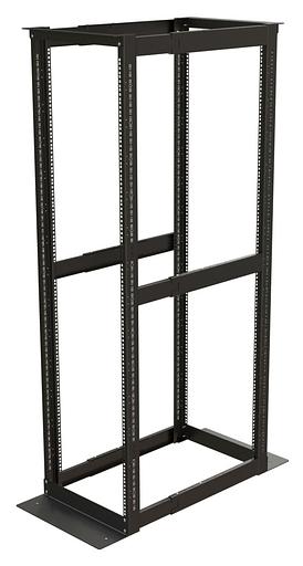 Стойка двухрамная Hyperline ORK2A-3281-RAL9005 32U 550ммX1250мм 1000кг черный фото 2