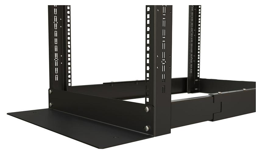 Стойка двухрамная Hyperline ORK2A-3281-RAL9005 32U 550ммX1250мм 1000кг черный фото 4