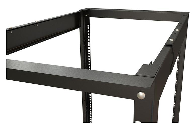 Стойка двухрамная Hyperline ORK2A-3281-RAL9005 32U 550ммX1250мм 1000кг черный фото 5