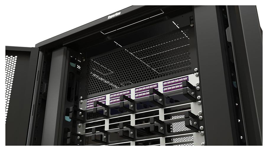 Фальш-панель Hyperline BPD-4-RAL9005 шир.482.6мм выс.177мм 4U черный (упак.:1шт) фото 3