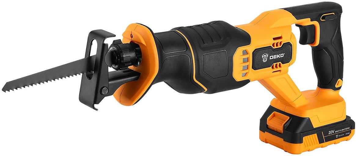 Сабельная пила Deko DKRS20 2*2.0Ah аккум. 2800ход/мин фото 2