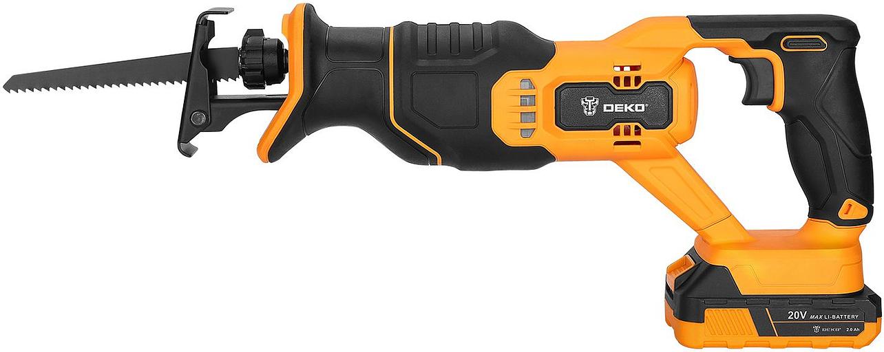 Сабельная пила Deko DKRS20 2*2.0Ah аккум. 2800ход/мин фото 3