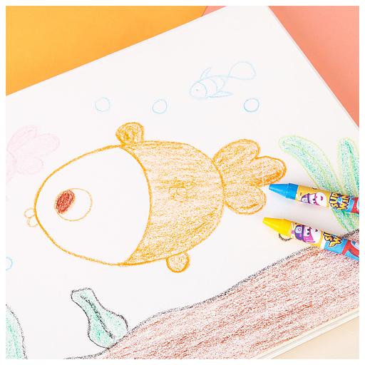 Восковые мелки Deli EC21020 Super Wings 24цв. картон.кор./европод. фото 4