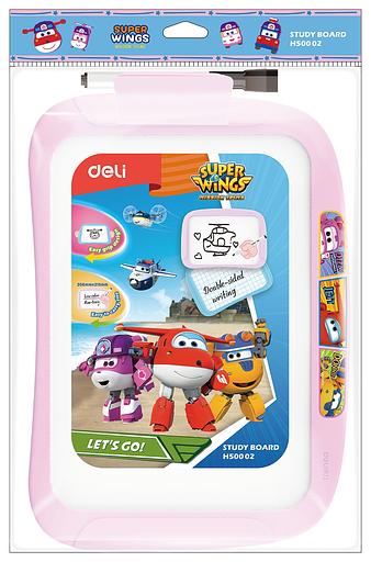 Доска магнитно-маркерная Deli EH50002 Super Wings магнитно-маркерная лак синий 20.5x28.6см пластик рама фото 3