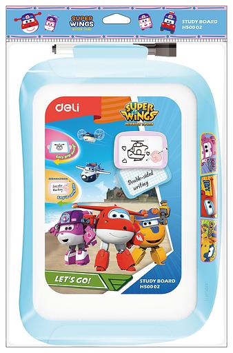 Доска магнитно-маркерная Deli EH50002 Super Wings магнитно-маркерная лак синий 20.5x28.6см пластик рама фото 4