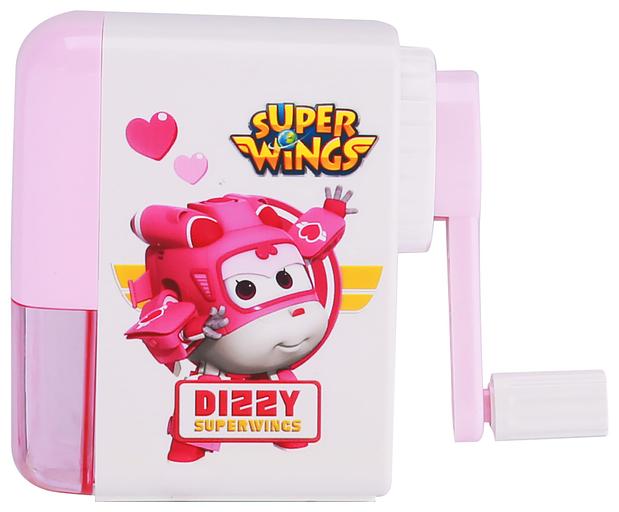 Точилка для карандашей механическая Deli ER10409 Super Wings 1 отверстие пластик ассорти фото 4