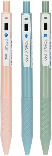 Ручка гелев. Deli EG58-BK голубой d=0.5мм черн. черн. фото 1