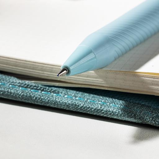 Ручка гелев. Deli EG58-BK голубой d=0.5мм черн. черн. фото 2