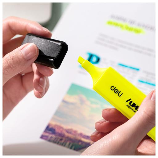 Набор текстовыделителей Deli EU366-MT Jumbo скошенный пиш. наконечник 1-5мм 6цв. ассорти пакет с европодвесом (6шт.) фото 5