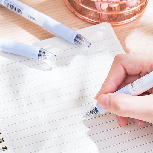 Ручка шариков. автоматическая Deli S311 ассорти ассор. черн. линия 0.7мм резин. манжета фото 5