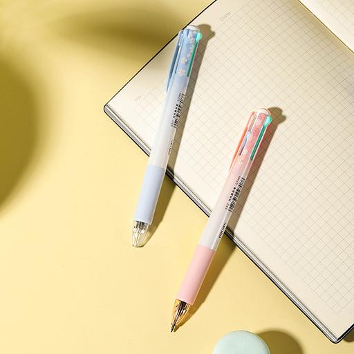 Ручка шариков. автоматическая Deli S311 ассорти ассор. черн. линия 0.7мм резин. манжета фото 8