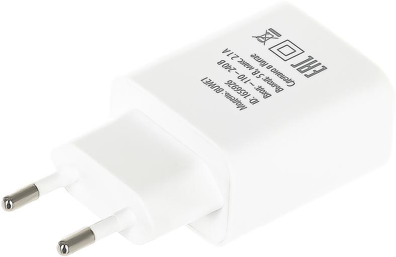 Сетевое зар./устр. Buro BUWE1 2.1A белый (BUWE10S200WH) фото 2