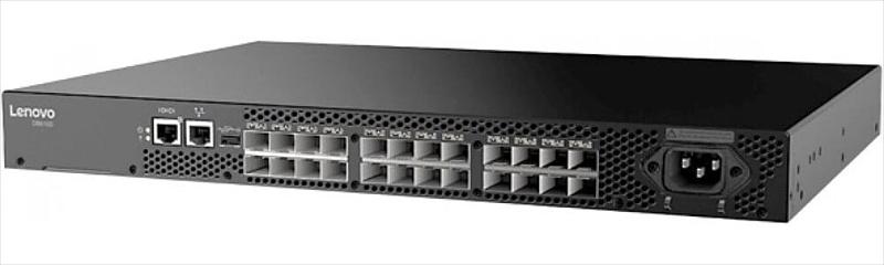 Коммутатор Lenovo ThinkSystem DB610S Rack 1U,24x16Gb SWL SFP,1 PS,24 ports licensed, Rail kit (7D8PA001WW) фото 1