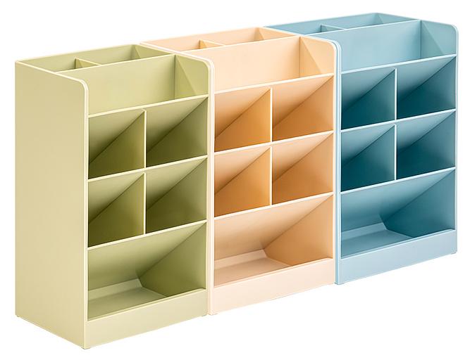 Органайзер настольный Deli 8939GREEN 120х91х205мм зеленый пластик фото 1