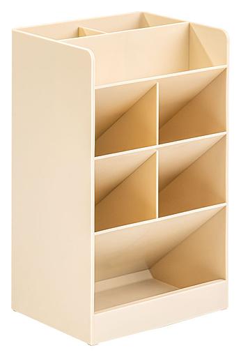 Органайзер настольный Deli 8939WHITE 120х91х205мм белый пластик фото 1