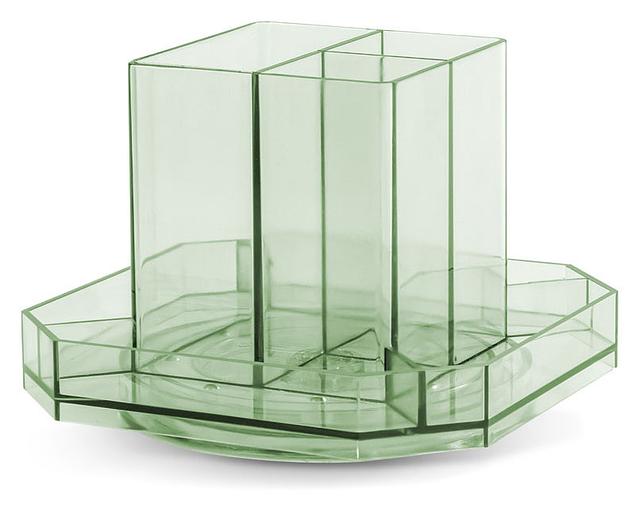 Органайзер настольный Deli 8942GREEN 140x140x98мм зеленый пластик фото 1