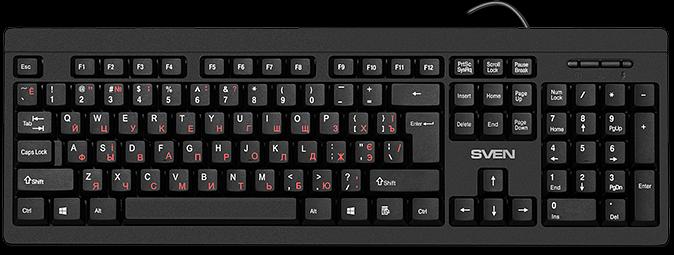 Набор клавиатура+мышь SVEN KB-S320C черный (104 кл., 1000DPI, 2+1кл.) Sven SV-020613 фото 3