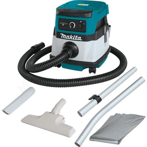 Строительный пылесос Makita DVC150LZ (уборка: сухая/влажная) белый фото 3