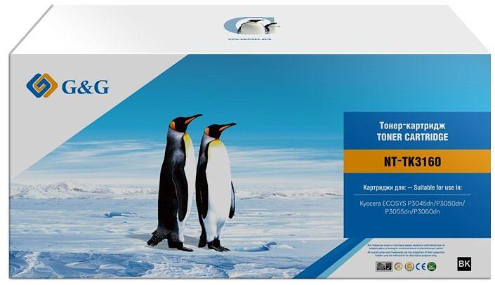 Картридж лазерный G&G GG-TK3160 черный (12500стр.) для Kyocera ECOSYS P3045dn/P3050dn/P3055dn/P3060dn фото 1