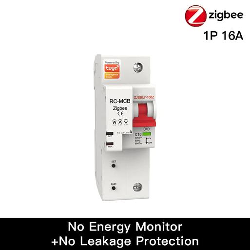 Выключатель MOES Zigbee circuit breaker 1P 16A ZCB-SC-1P16 фото 2
