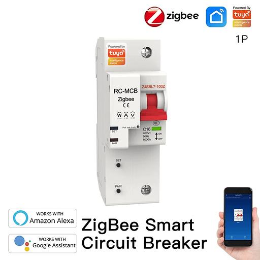 Выключатель MOES Zigbee circuit breaker 1P 16A ZCB-SC-1P16 фото 5