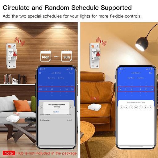 Выключатель MOES Zigbee circuit breaker 1P 16A ZCB-SC-1P16 фото 7