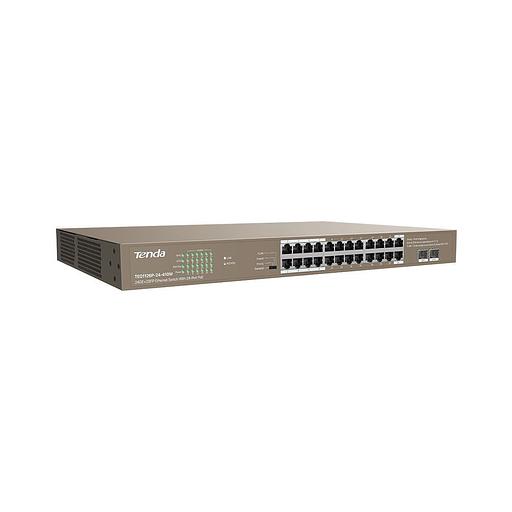 Коммутатор 24PORT 4POE TEG1126P-24-410W TENDA фото 2