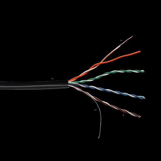 Кабель TWT UTP, 4 пары, Кат.5е, LSZH, универсальный, 305 м (TWT-5EUTP-UNV) фото 1